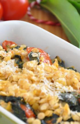 Gratin de légumes aux lentilles